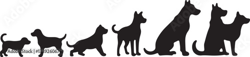 Dog Silhouette Bundle with Humans
