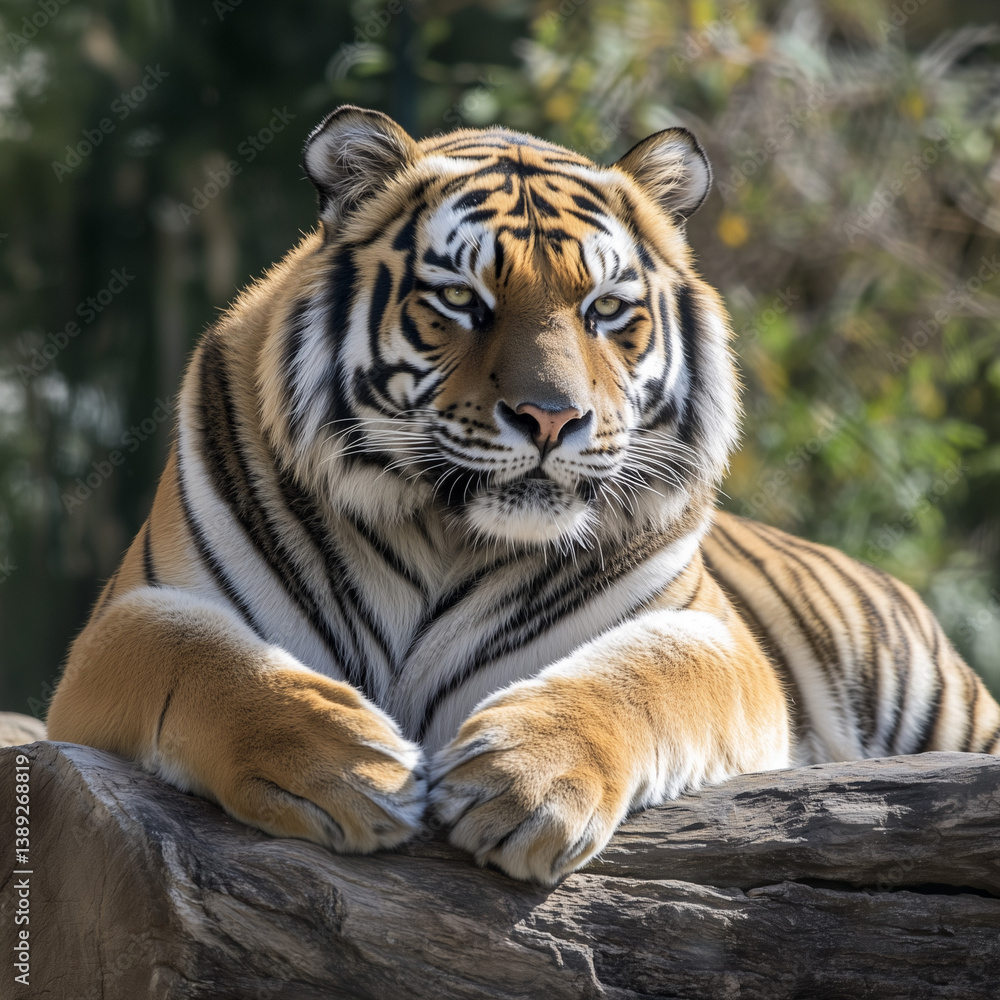 Naklejka premium tiger, animal, illustration, background