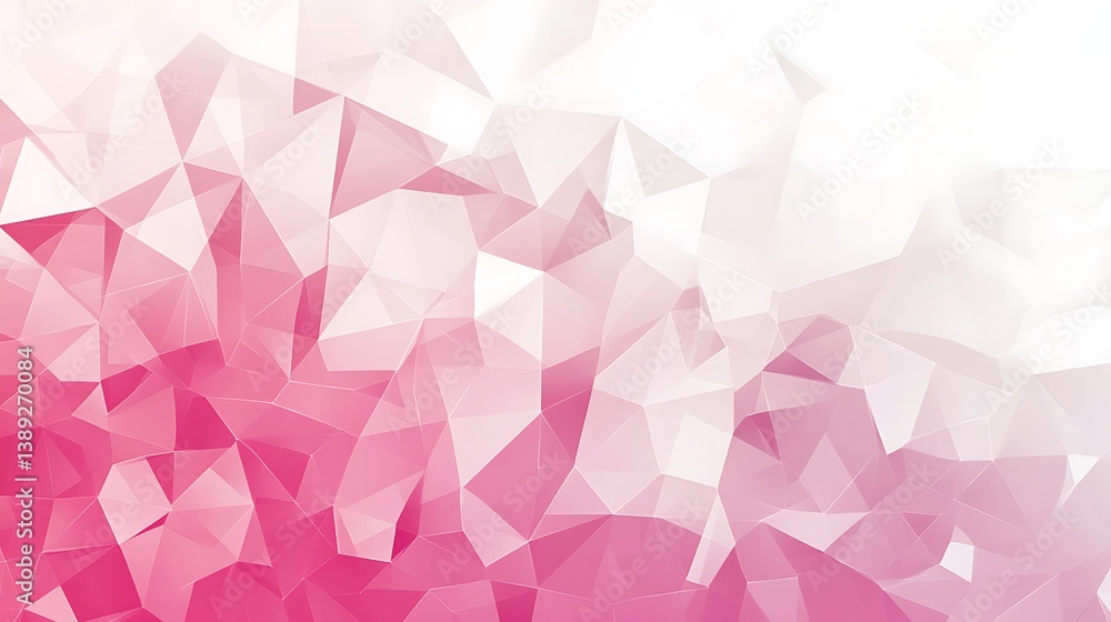 Abstract pink and white geometric low-poly background. Abstract pink and white geometric low-poly background.