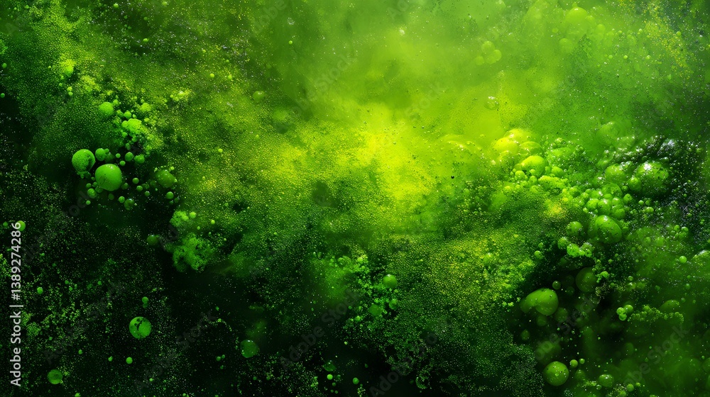 Toxic Green Liquid Background with Bold and Vivid Texture Toxic Green Liquid Background with Bold and Vivid Texture
