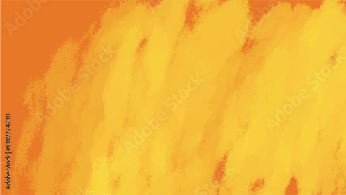 Obraz na płótnie Yellow watercolor background with copyspace for your design. vector. w salonie
