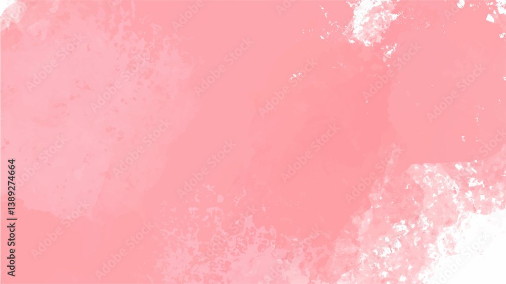 Pink watercolor background with copyspace for your design. vector.