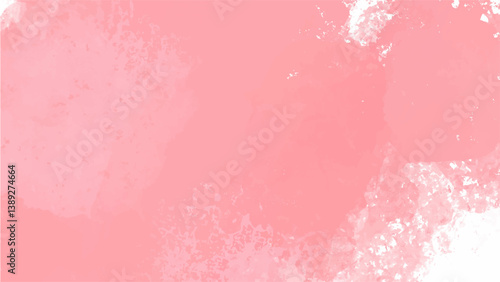 Pink watercolor background with copyspace for your design. vector.