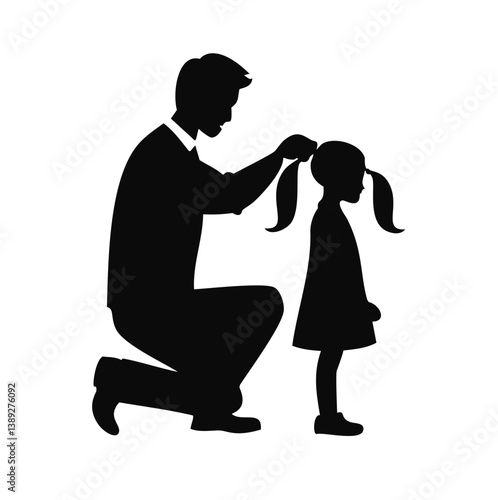 family silhouette, parenting icon, family bonding, father and daughter, mother and son, parents with kids, family dinner, travel with children, child care, parenting vector, daily life family, parent 