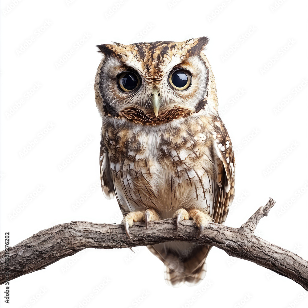 Naklejka premium Wise Owl Art on transparent background