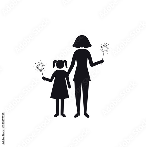 family silhouette, parenting icon, family bonding, father and daughter, mother and son, parents with kids, family dinner, travel with children, child care, parenting vector, daily life family, parent 