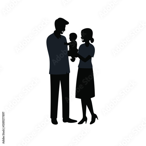 family silhouette, parenting icon, family bonding, father and daughter, mother and son, parents with kids, family dinner, travel with children, child care, parenting vector, daily life family, parent 