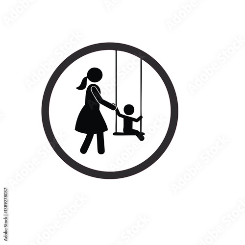 family silhouette, parenting icon, family bonding, father and daughter, mother and son, parents with kids, family dinner, travel with children, child care, parenting vector, daily life family, parent 