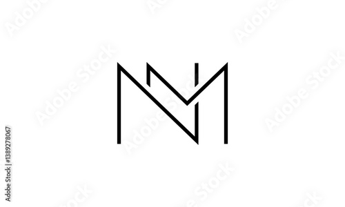 Free Download Initial Letters NM Logo Monogram N and M Vector Design Template  - GFXLoad