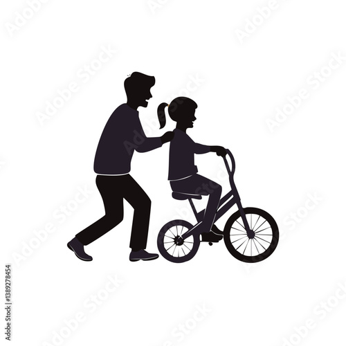 family silhouette, parenting icon, family bonding, father and daughter, mother and son, parents with kids, family dinner, travel with children, child care, parenting vector, daily life family, parent 