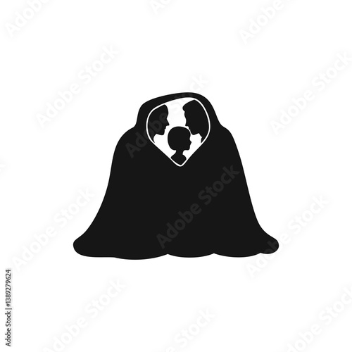 family silhouette, parenting icon, family bonding, father and daughter, mother and son, parents with kids, family dinner, travel with children, child care, parenting vector, daily life family, parent 