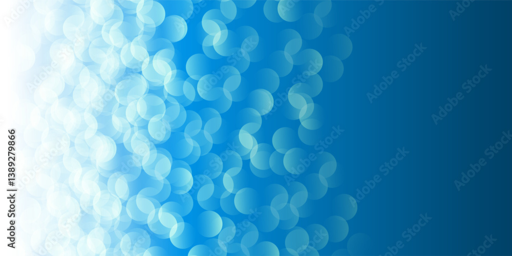A soft blue bokeh pattern background creates a dreamy, ethereal atmosphere. The blurred circles of light form a gentle pattern, evoking a sense of tranquility, nature, and relaxation.