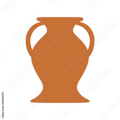 ancient greek ceramic amphora vase vector