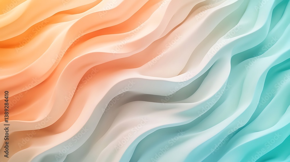 Obraz premium Abstract wavy pastel background. (38)