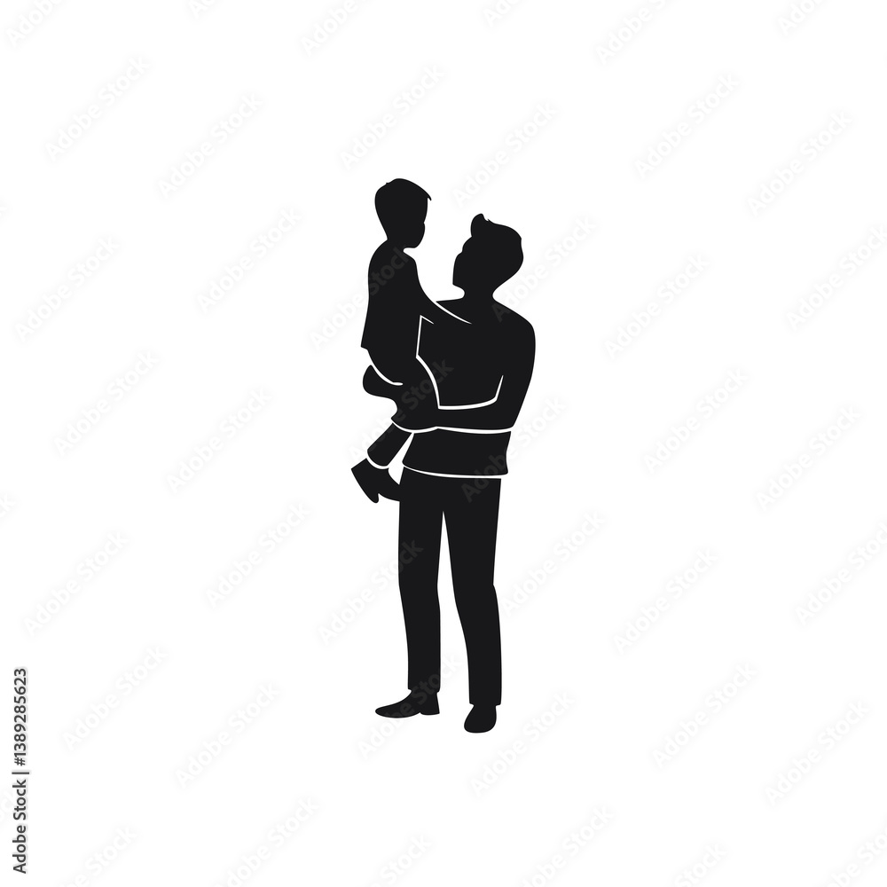 Silhouette Vector Set of Children and Family Activities – Parenting, Playtime, and Childhood Moments Silhouette Vector Set of Children and Family Activities – Parenting, Playtime, and Childhood Moments