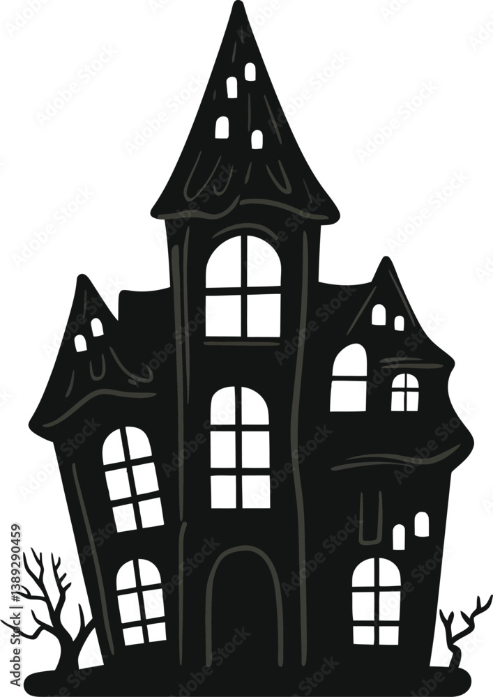 Haunted House Silhouette PNG Vector, Spooky Gothic Mansion Illustration PNG Vector, High-Quality Transparent Halloween Clipart PNG Vector, Eerie Dark Castle Design PNG Vector, Minimalist Black Haunted Haunted House Silhouette PNG Vector, Spooky Gothic Mansion Illustration PNG Vector, High-Quality Transparent Halloween Clipart PNG Vector, Eerie Dark Castle Design PNG Vector, Minimalist Black Haunted