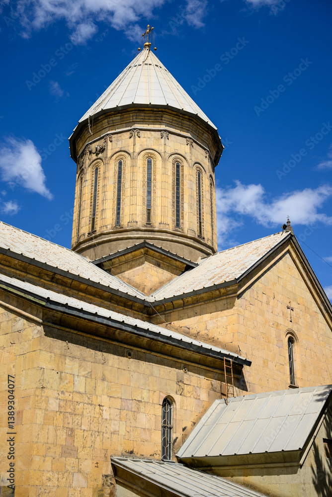 Fototapeta premium Sioni Cathedral of the Dormition, Georgian Orthodox cathedral located in historic Old Town of Tbilisi, capital of Georgia