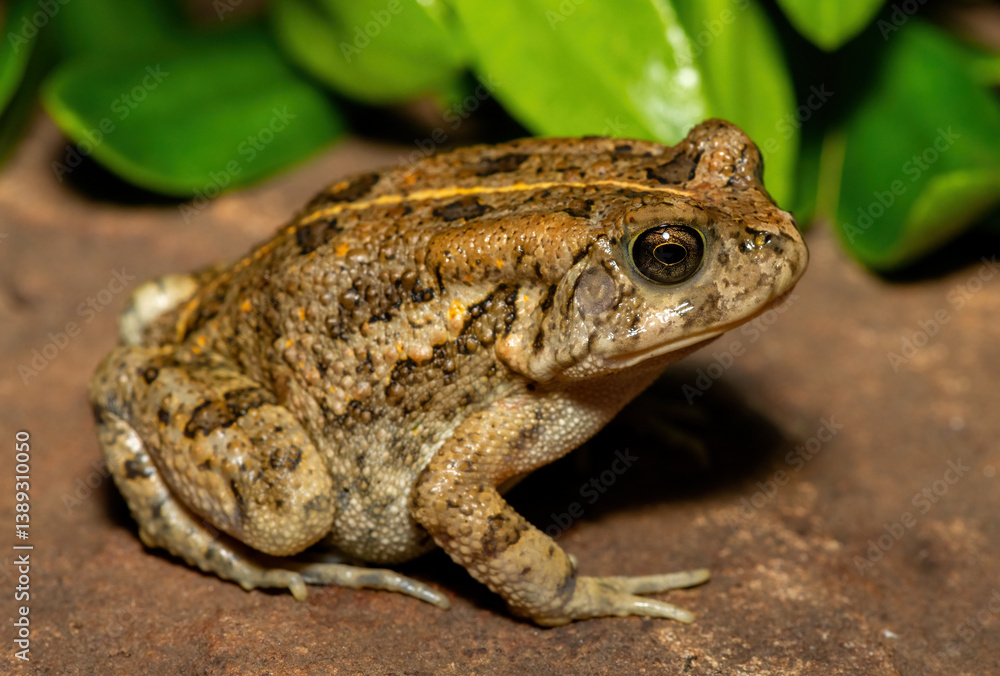 A beautiful guttural toad (Sclerophrys gutturalis), also known as a African common toad, in the wild in KwaZulu-Natal, South Africa A beautiful guttural toad (Sclerophrys gutturalis), also known as a African common toad, in the wild in KwaZulu-Natal, South Africa