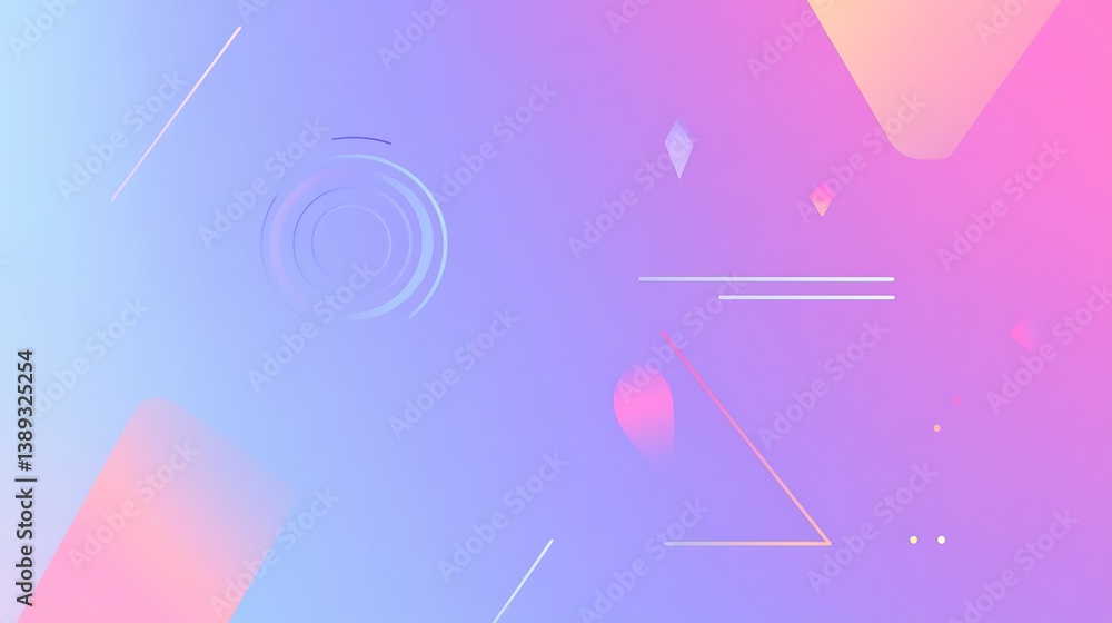 Abstract pastel gradient background with geometric shapes. Abstract pastel gradient background with geometric shapes.