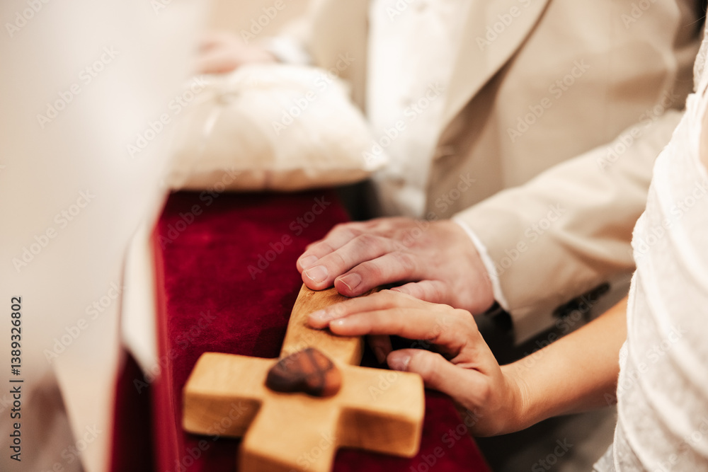 Obraz premium Wrapped in each other’s arms, they hold more than just hands — they hold a future, a promise, and a love that feels like home. A quiet moment full of meaning and forever