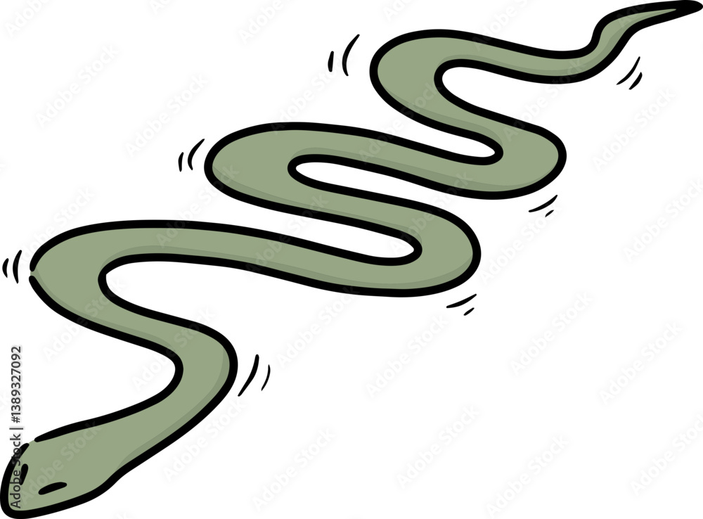 Obraz premium Illustration of snake 