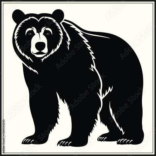 Bear Silhouette, Forest