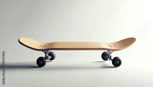 Fototapeta Naklejka Na Ścianę i Meble -  One skateboard isolated on whiteSports equipm