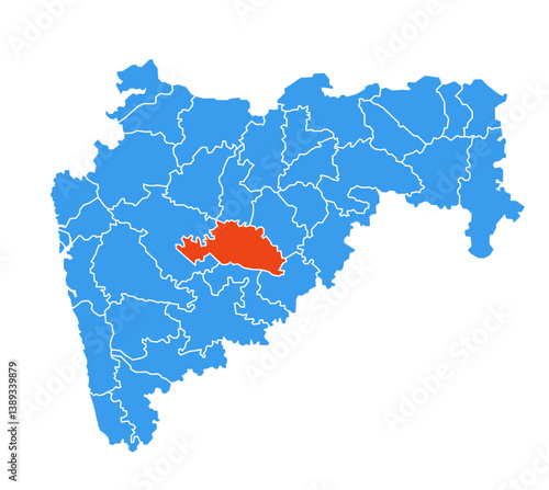 Beed district map