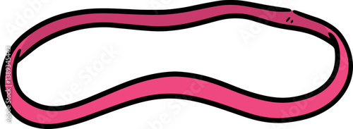 Illustration of rubber band
