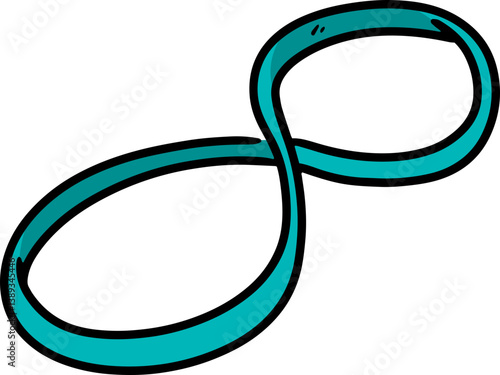Illustration of rubber band
