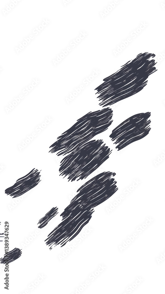 Abstract Illustration Of Dark Shapes On Black Background Design Abstract Illustration Of Dark Shapes On Black Background Design