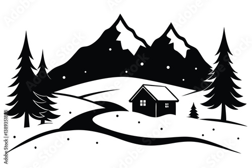 house in the mountains