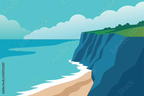 beach in the morning