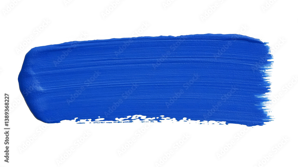 Fototapeta premium Isolated Abstract Blue Brushstroke On Black Background For Art Design