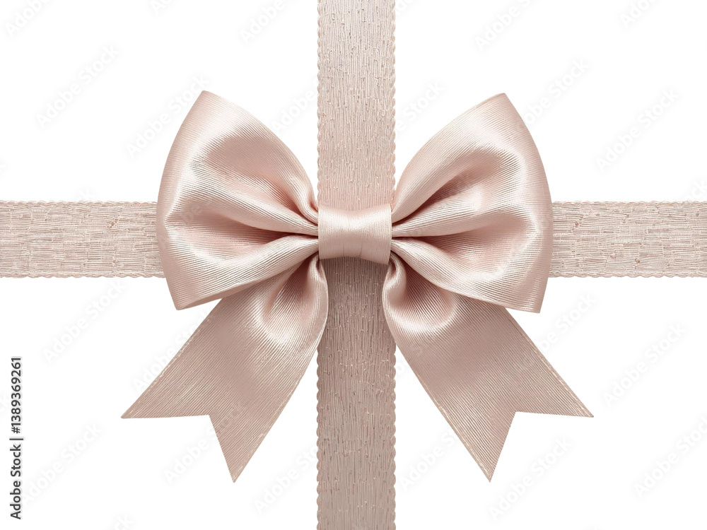 A perfectly tied, elegant satin ribbon bow with a realistic texture, isolated on a transparent background for packaging, wedding, and festive themes. A perfectly tied, elegant satin ribbon bow with a realistic texture, isolated on a transparent background for packaging, wedding, and festive themes.