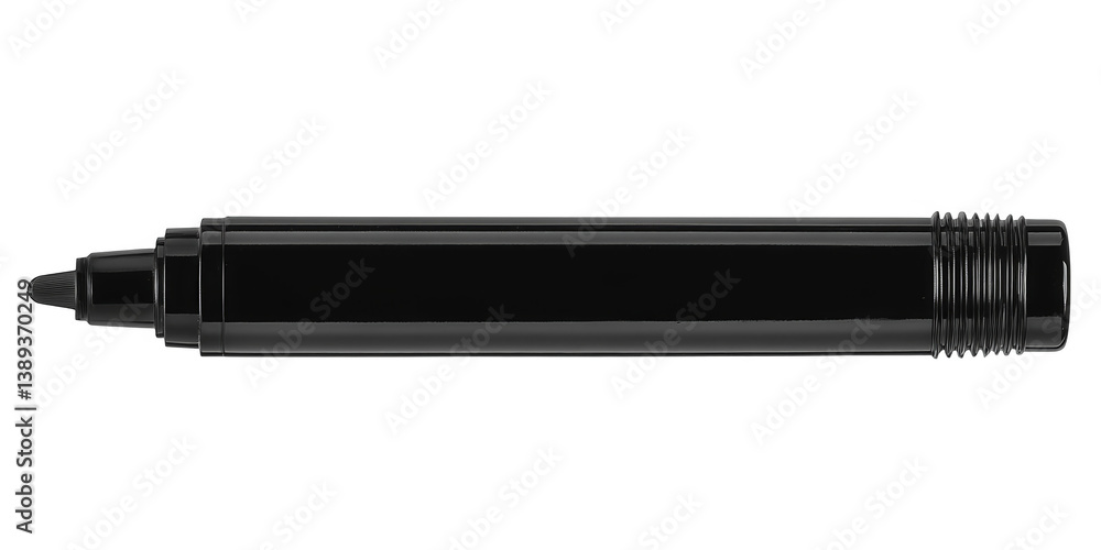Fototapeta premium Isolated Black Marker Pen Illustration On Transparent Background For Design