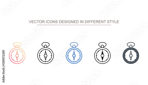 Orientation icon design with white background stock illustration