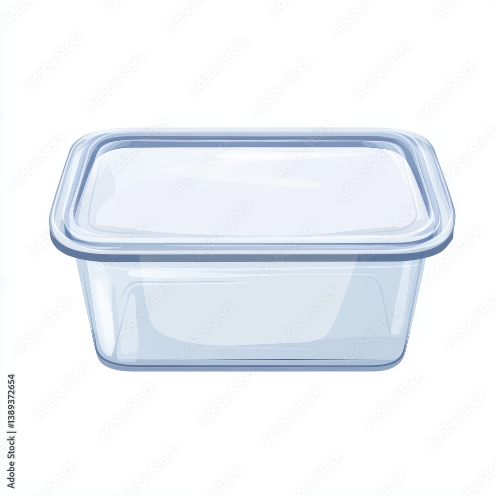 Food box plastic on white background Food box plastic on white background