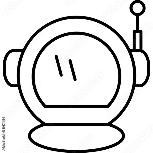 Astronaut Helmet Icon