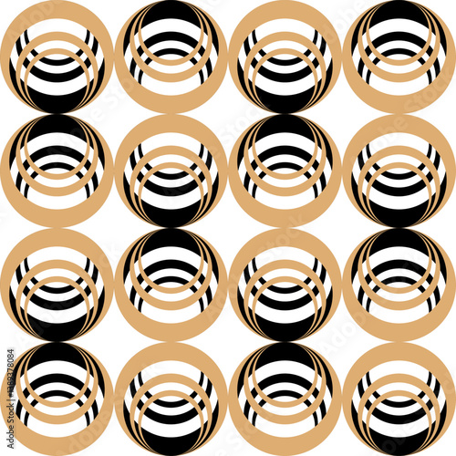 Seamless abstract geometric pattern. Vector Illustration.