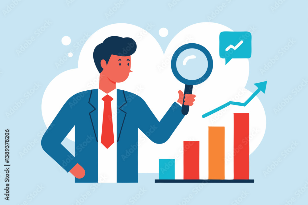 businessman with graph businessman with graph