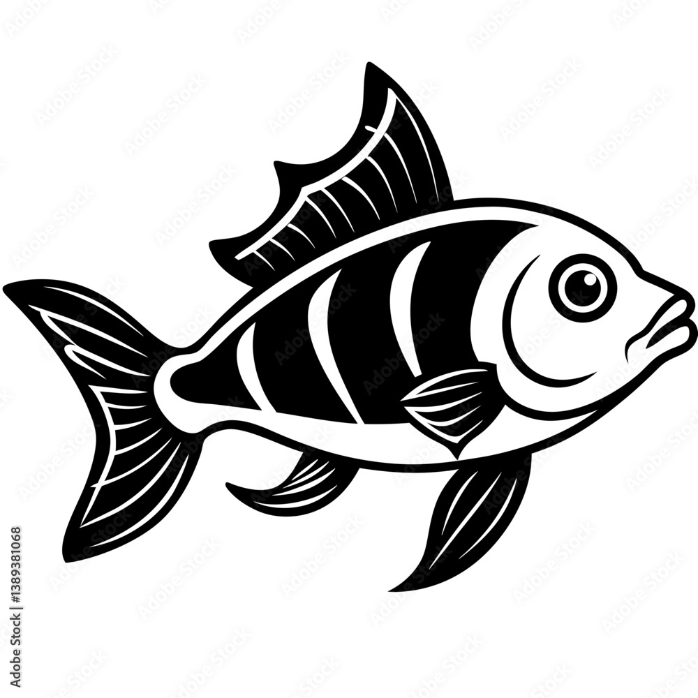 Obraz premium fish on a white background
