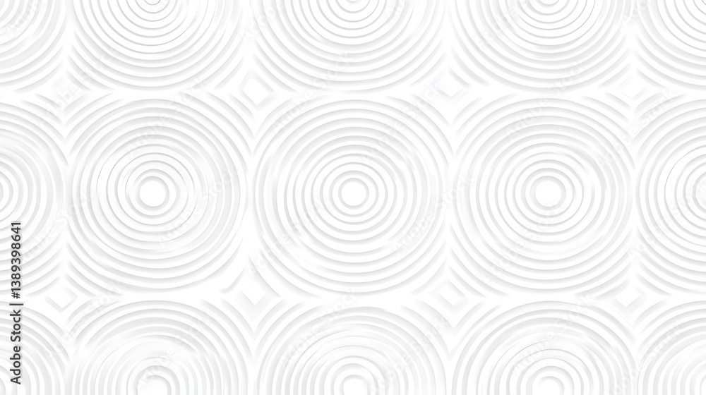 Abstract white concentric circles pattern. Abstract white concentric circles pattern.