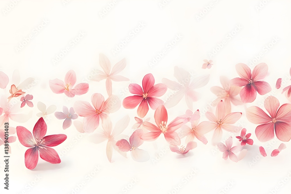 Springtime Serenity with Soft Flower Textures Springtime Serenity with Soft Flower Textures