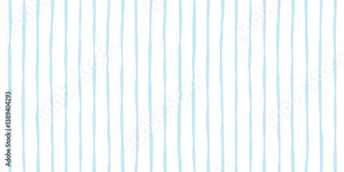 Blue stripes seamless pattern. Cute graphic lines vector print. Watercolor sea stripes background