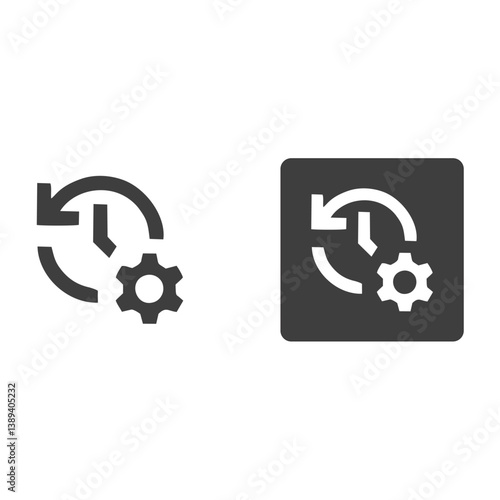 History Setting Icon time setting icon 