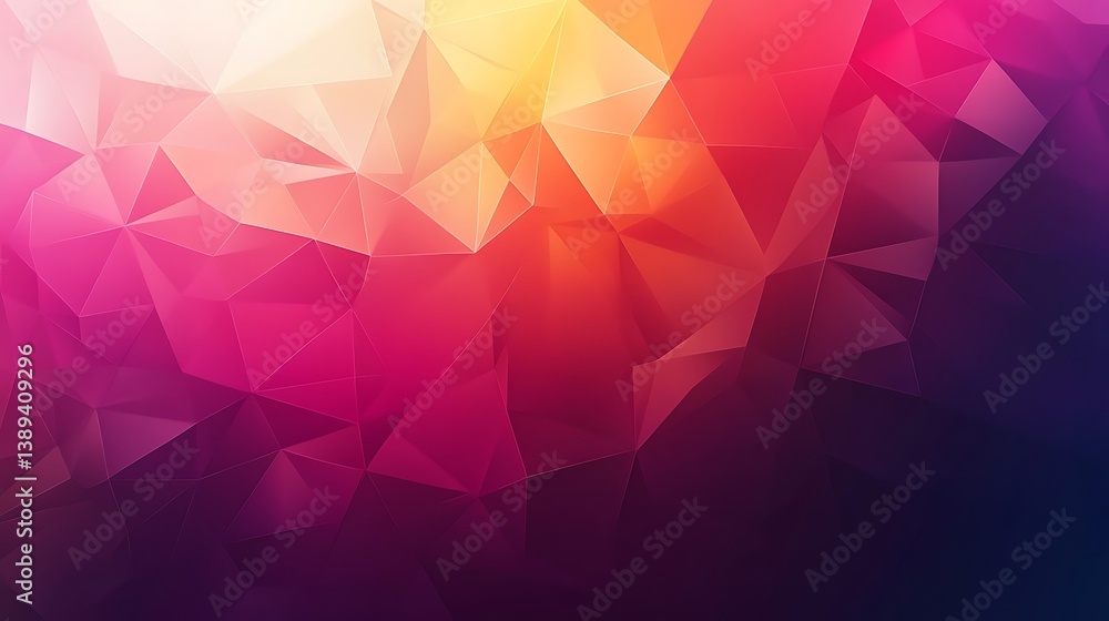 Abstract polygonal background with vibrant pink, orange, and purple hues. Abstract polygonal background with vibrant pink, orange, and purple hues.