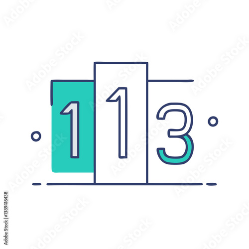 A minimalist illustration of the number 113 displayed in a creative graphic style, emphasizing modern design principles, used for educational materials, publications, or digital media.