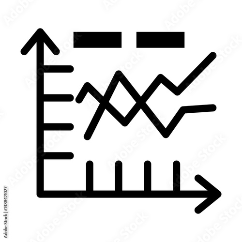 Line Chart glyph icon