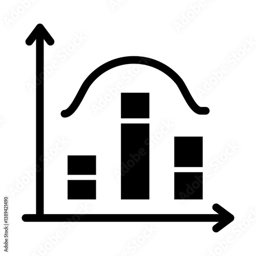 Histogram Icon glyph icon